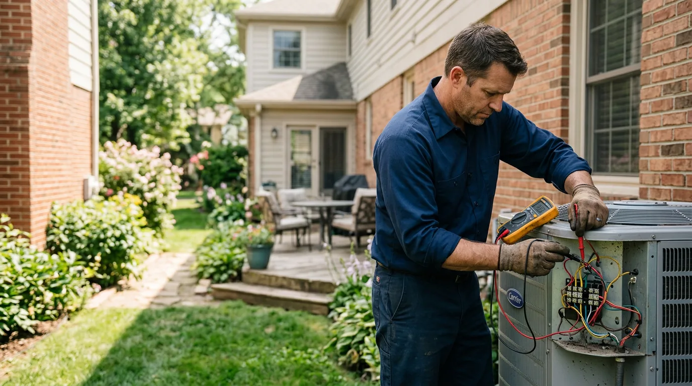 HVAC technician working near Ray, ND
